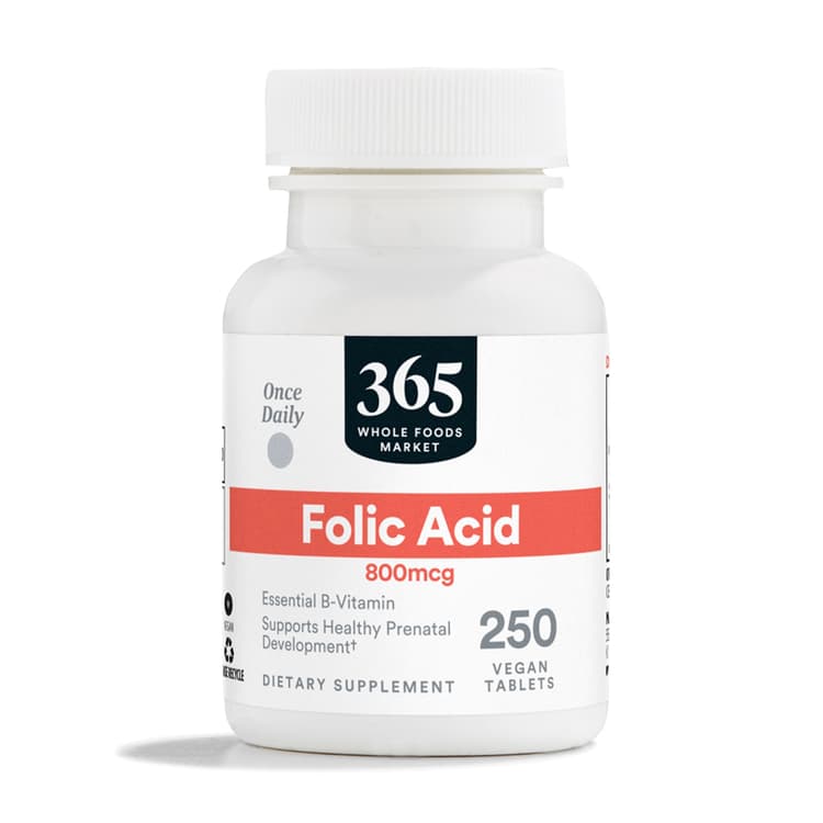 365 Whole Foods Market Folic Acid 800Mcg, 250 Vegan