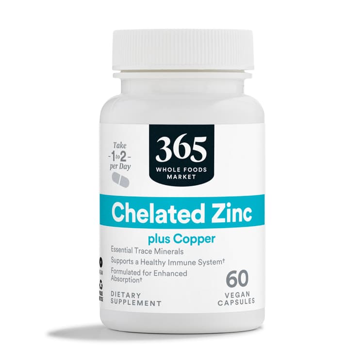 365 By Whole Foods Market Chelated Zinc, 60 Vegan Capsules