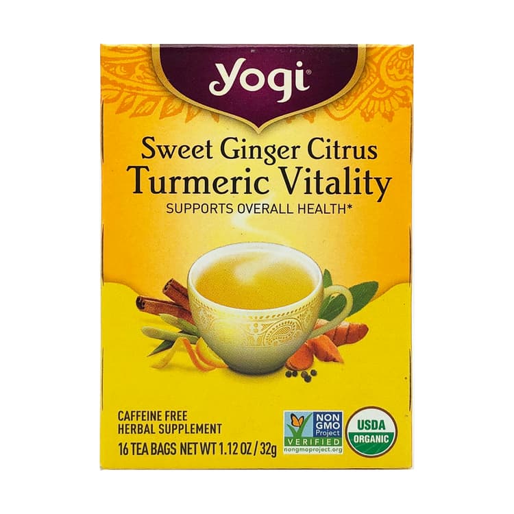 Yogi Sweet Ginger Citrus Turmeric Vitality Tea