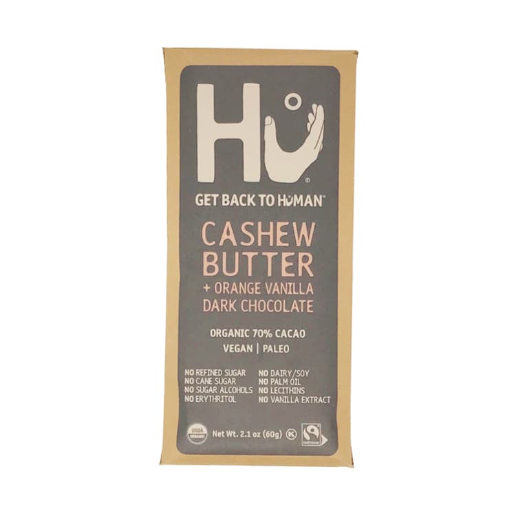 Hu Foods Cashew Butter Orange Vanilla Dark Chocolate Bar
