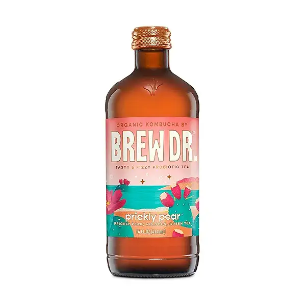 Organic Kombucha By Brew Dr. Prickly Pear