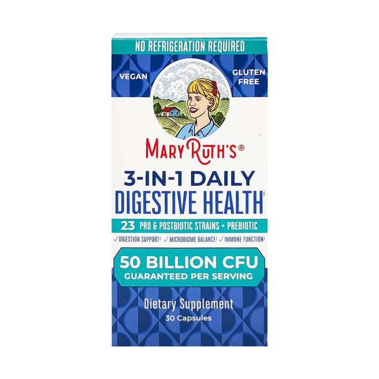Mary Ruth'S 3 In 1 Digestive Health Probiotic, 30 Capsules