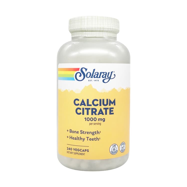 Solaray Calcium Citrate, 240 Vegcaps