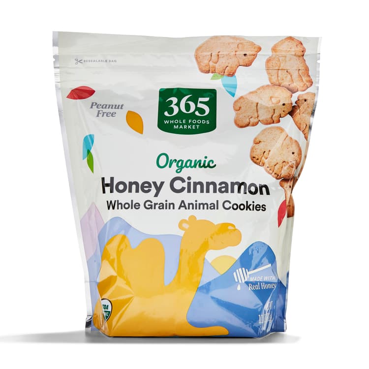 365 Whole Foods Market Organic Honey Cinnamon Whole Grain Animal Cookies