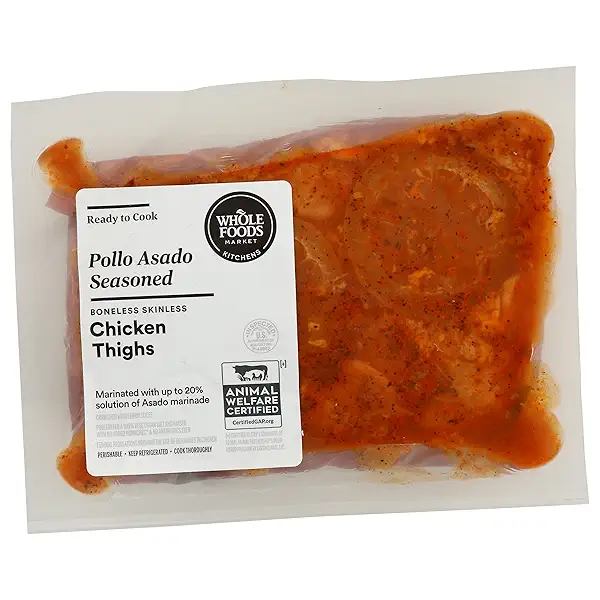 Whole Foods Market Kitchens Ready To Cook Pollo Asado Seasoned Boneless Skinless Chicken Thighs