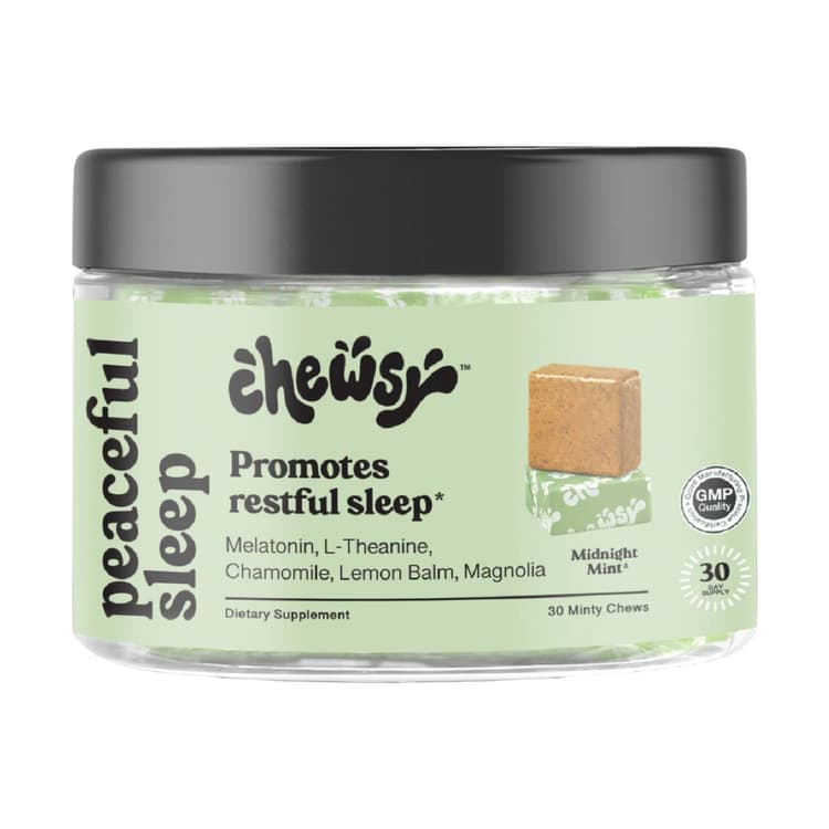 Chewsy Peaceful Sleep Bottle, 30 Minty Chews