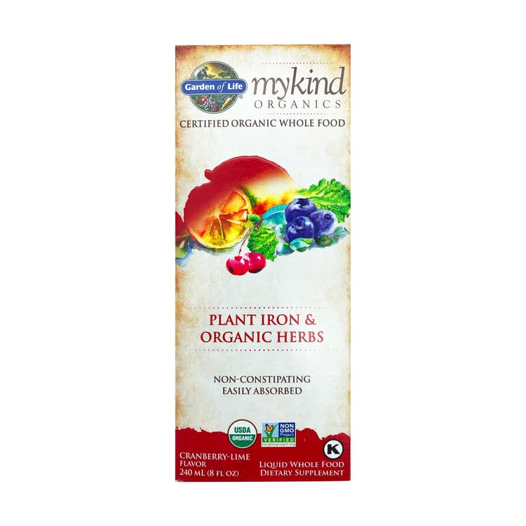 Garden Of Life My Kind Organics Plant Iron & Herbs Liquid Supplement