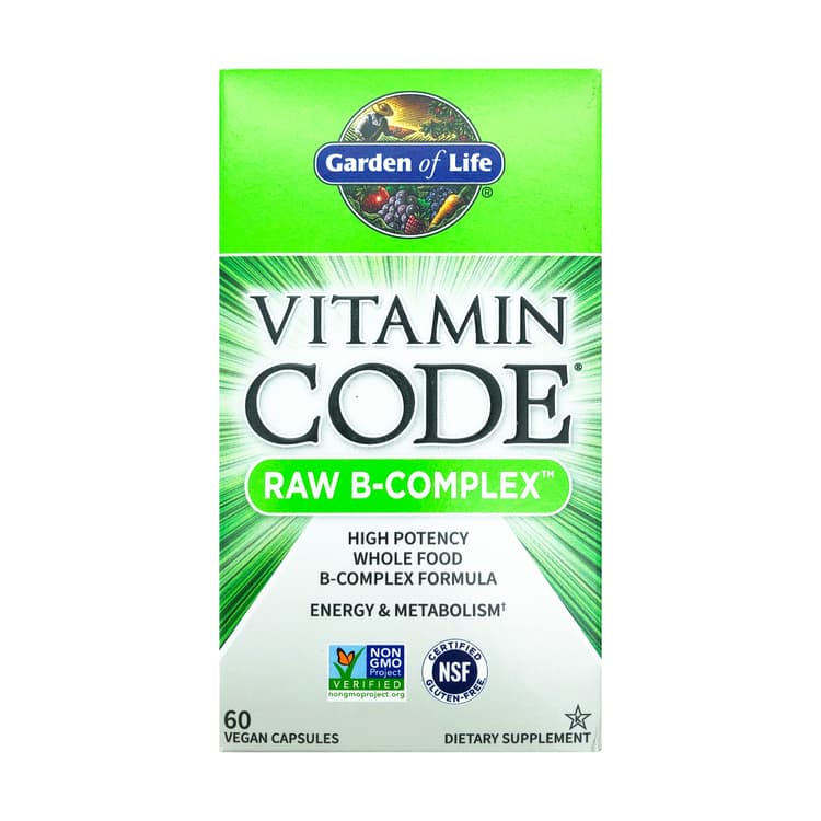 Garden Of Life Vitamin Code Raw B-Complex Vegan Capsules, 60 Vegan Capsules