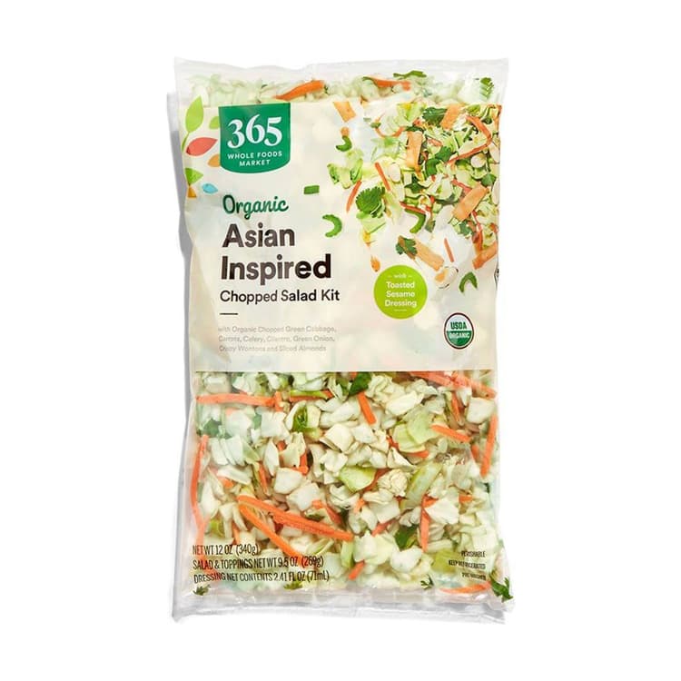 365 By Whole Foods Market Produce - Organic Packaged Chopped Salad Kit, Asian Inspired