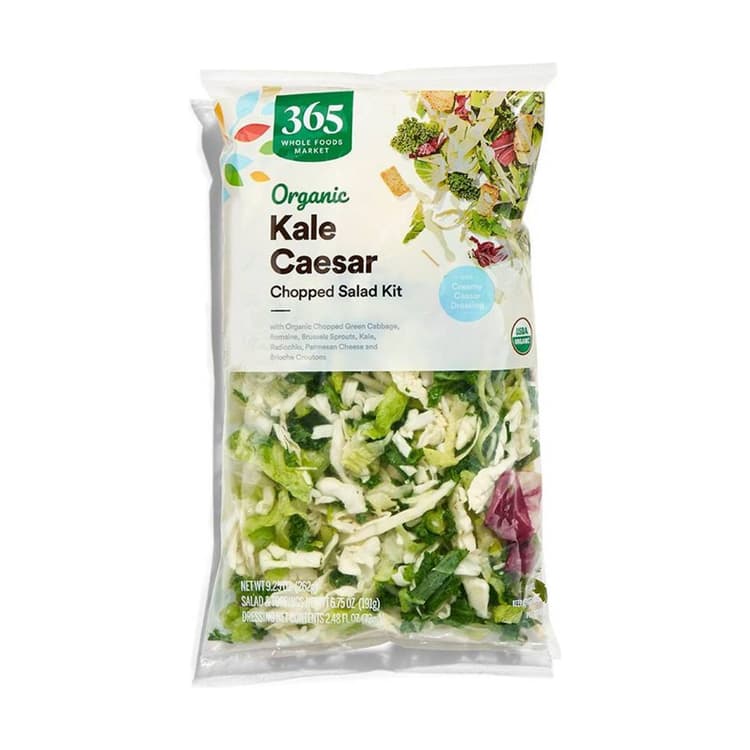 365 By Whole Foods Market Organic Packaged Chopped Salad Kit, Kale Caesar