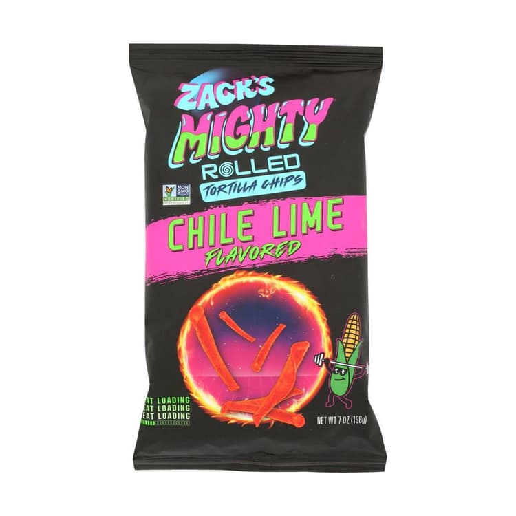 Zack'S Mighty Chile Lime Rolled Chips
