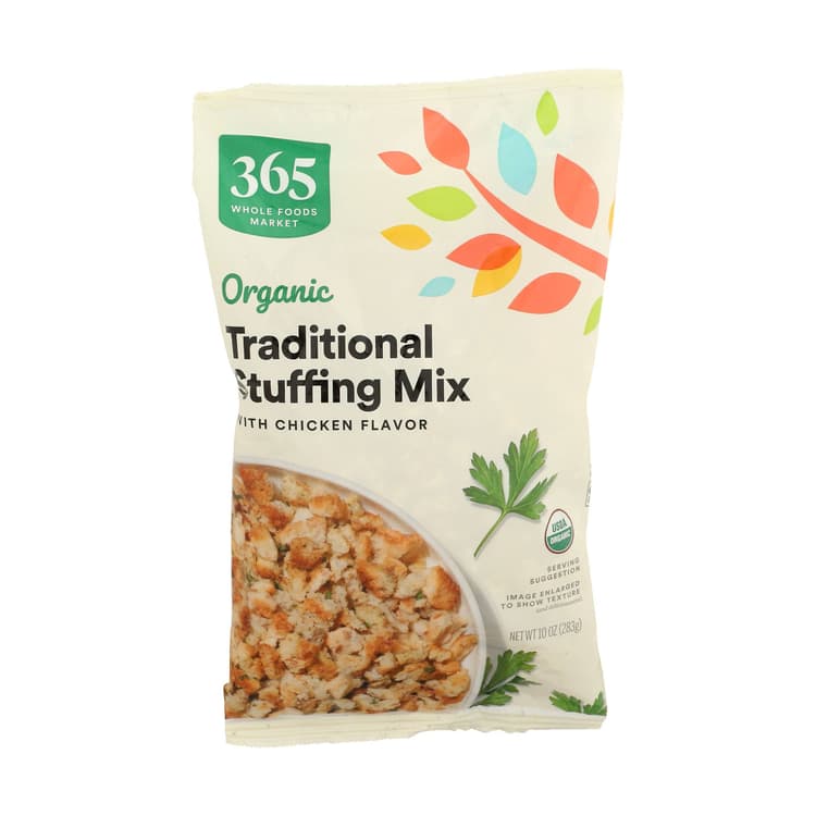 365 Whole Foods Market Organic Traditional Stuffing Mix With Chicken Flavor