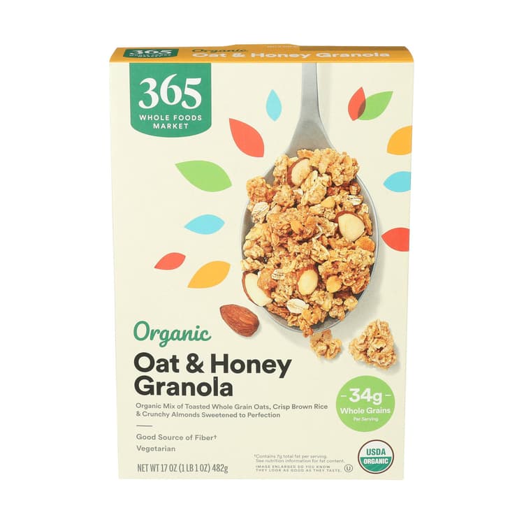 365 By Whole Foods Market Organic Granola Oat And Honey