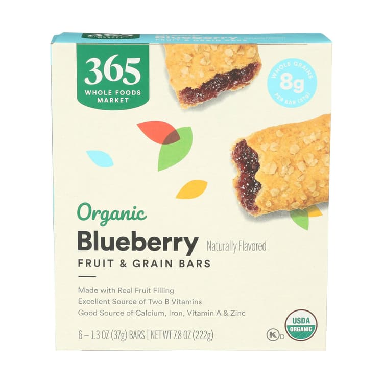 365 By Whole Foods Market Organic Blueberry Fruit & Grain Bars