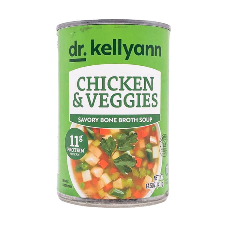 Dr. Kellyann Chicken Veggies Bone Broth Soup