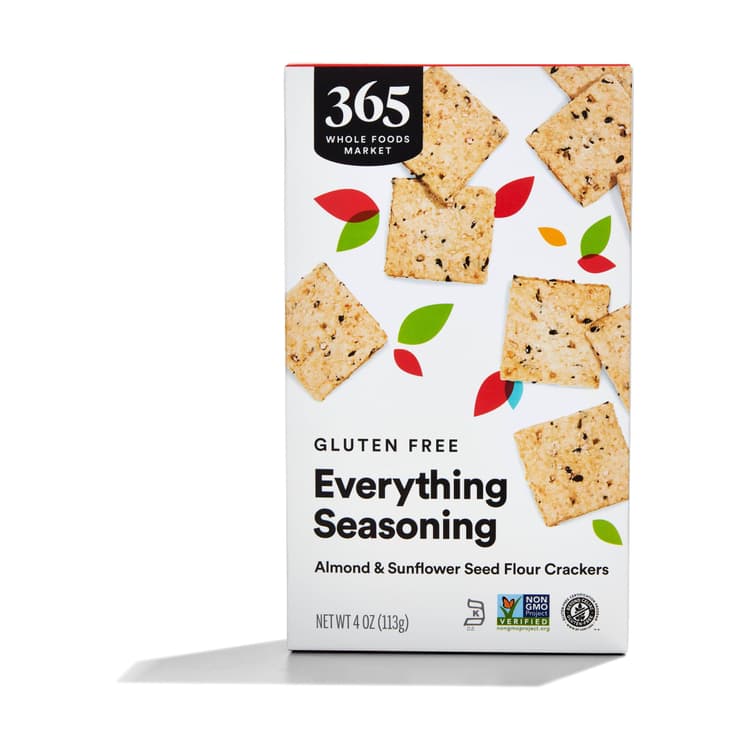 365 Whole Foods Market Everything Seasoning Almond & Sunflower Seed Flour Crackers
