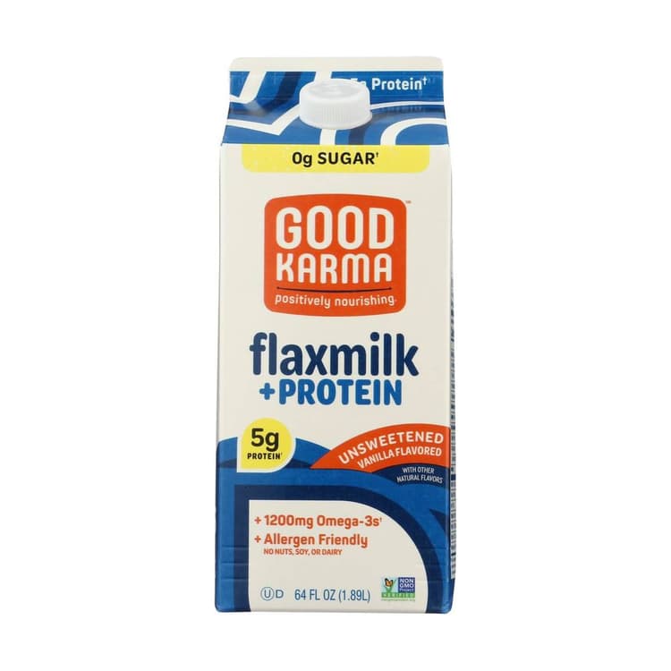 Good Karma Foods Unsweetened Vanilla Flaxmilk Plus Protein