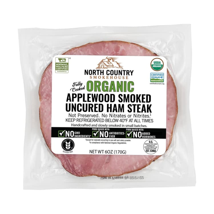 North Country Organic Applewood Smoked Uncured Ham Steak