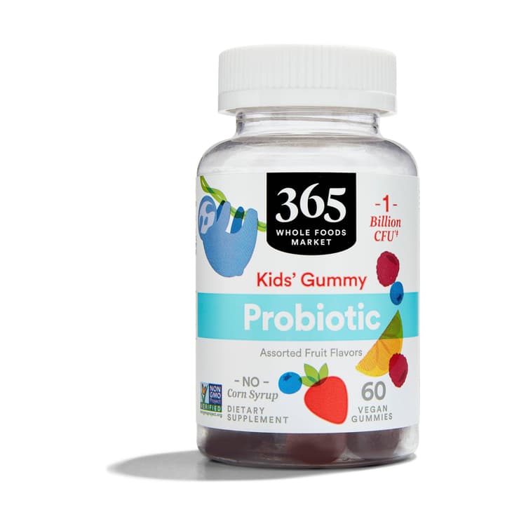 365 By Whole Foods Market 1 Billion Mixed Fruit Kids Probiotic Gummies, 60 Vegan Gummies