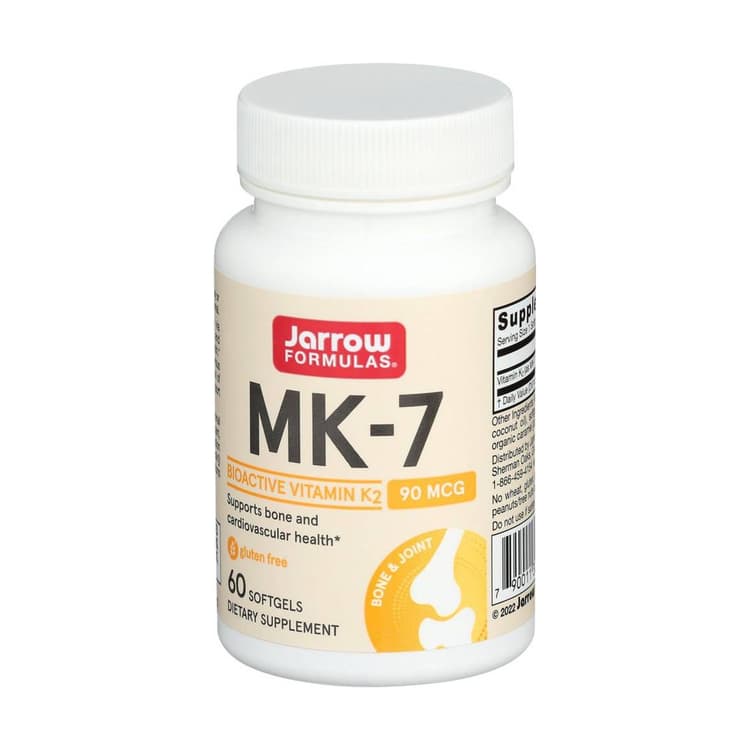 Jarrow Formulas Mk-7 Vitamin K2 Softgels, 90 Mcg, 60 Softgels