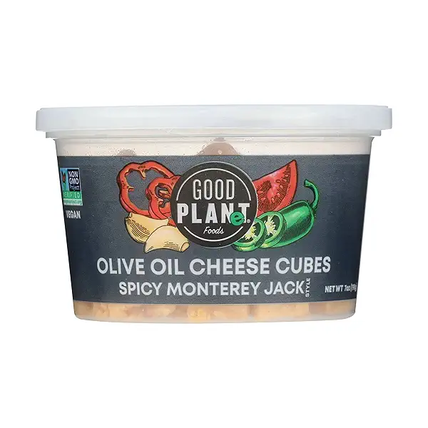 Good Planet Foods Spicy Monterey Jack Style Olive Oil Cheese Cubes