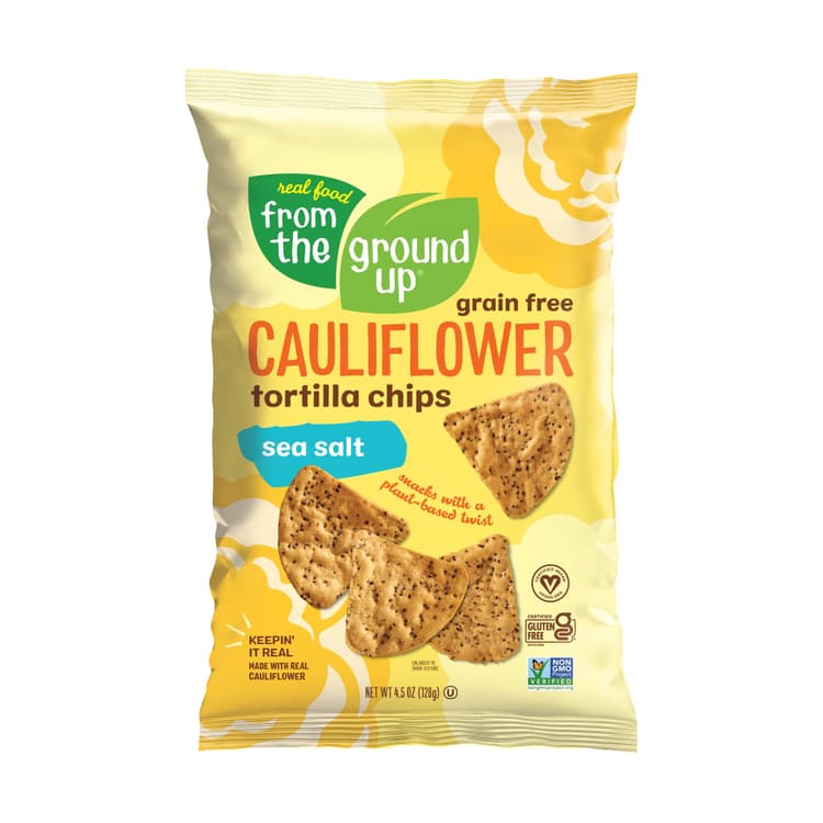 From The Ground Up Sea Salt Cauliflower Tortilla Chips