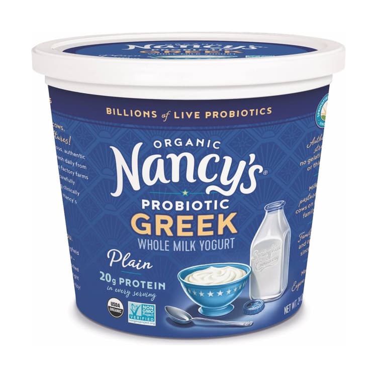 Nancy'S Probiotic Foods Organic Probiotic Greek Whole Milk Yogurt - Plain
