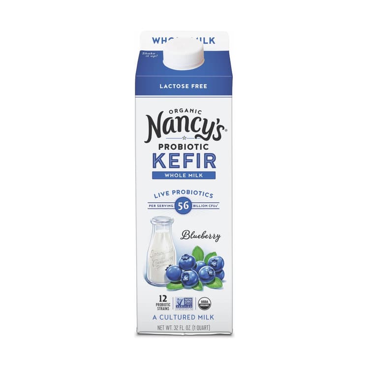 Nancy'S Probiotic Foods Organic Whole Milk Kefir - Blueberry