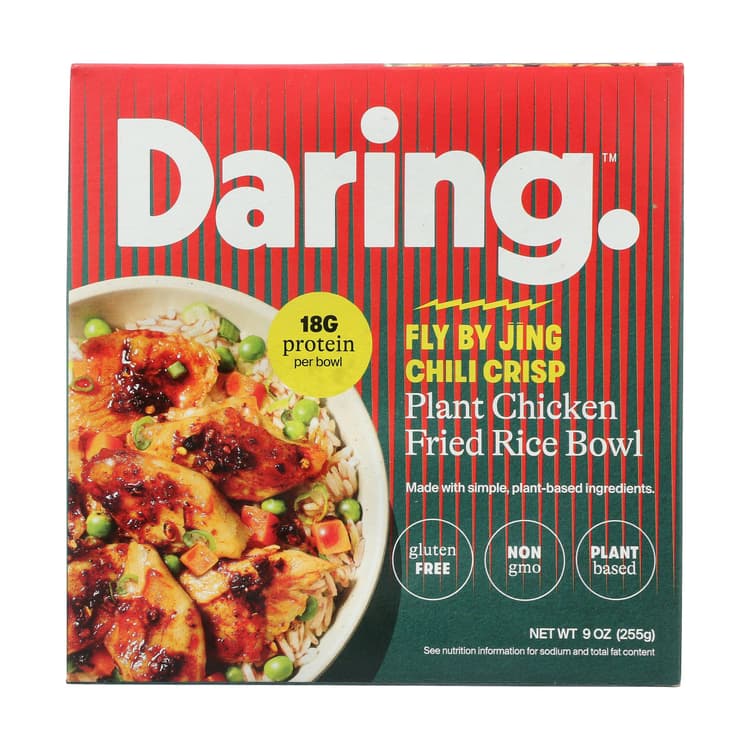 Daring Fly By Jing Gluten Free Chili Crisp Plant Chicken Fried Rice Bowl