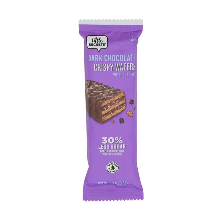 Little Secrets Dark Chocolate With Sea Salt Crispy Wafers