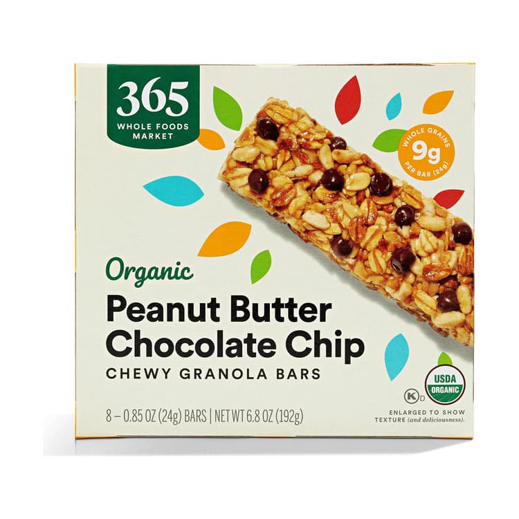365 By Whole Foods Market Organic Chewy Granola Bars, Peanut Butter Chocolate Chip