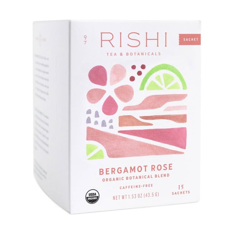 Rishi Tea Sachets Bergamot Rose, 15 Sachets