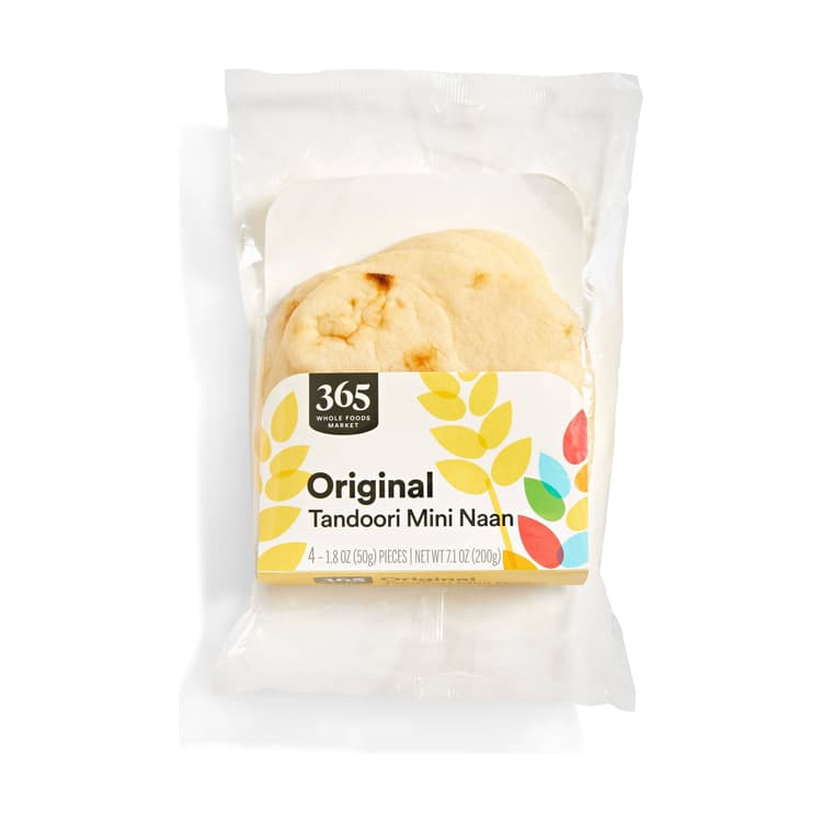 365 Whole Foods Market Rustic White Tandoori Mini Naan