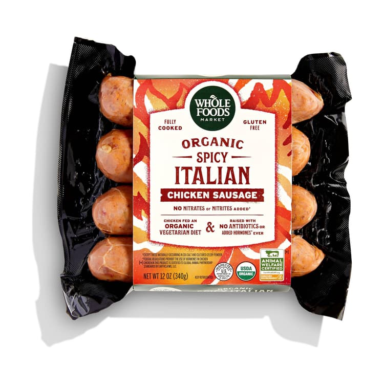Whole Foods Market Organic Spicy Italian Chicken Sausage
