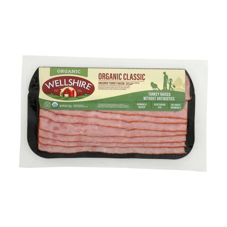 Wellshire Farms Organic Uncured Turkey Bacon