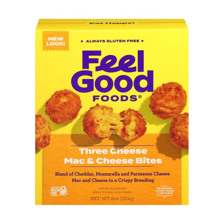 Feel Good Foods Three Cheese Mac & Cheese Bites