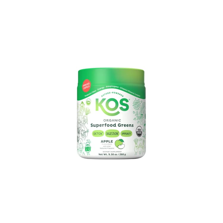 Kos Show Me The Greens Veggie Blend-Green Apple Sorbet Flavor