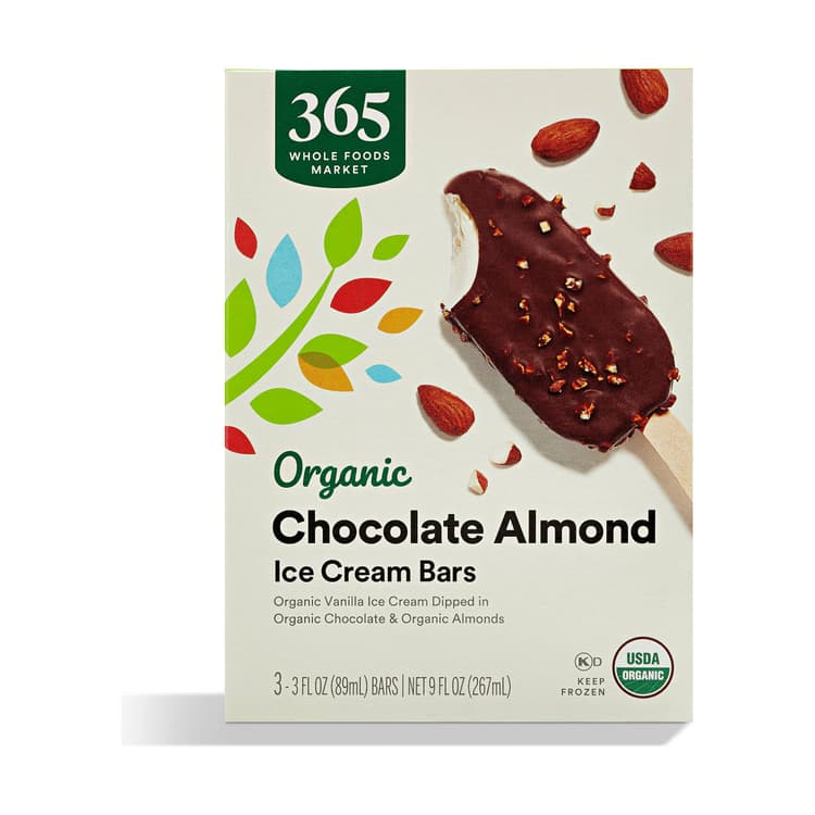 365 Whole Foods Market Organic Chocolate Almond Ice Cream Bars