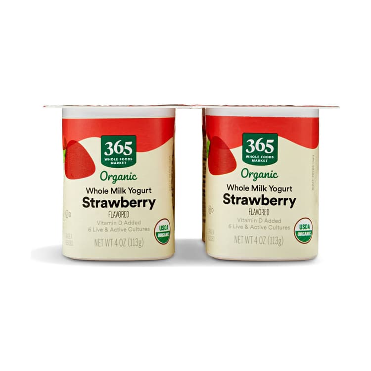365 By Whole Foods Market Organic Yogurt Whole Milk - Strawberry ( Cups)