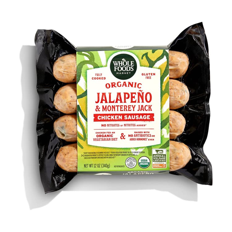 Organic Jalapeno & Monterey Jack Chicken Sausage