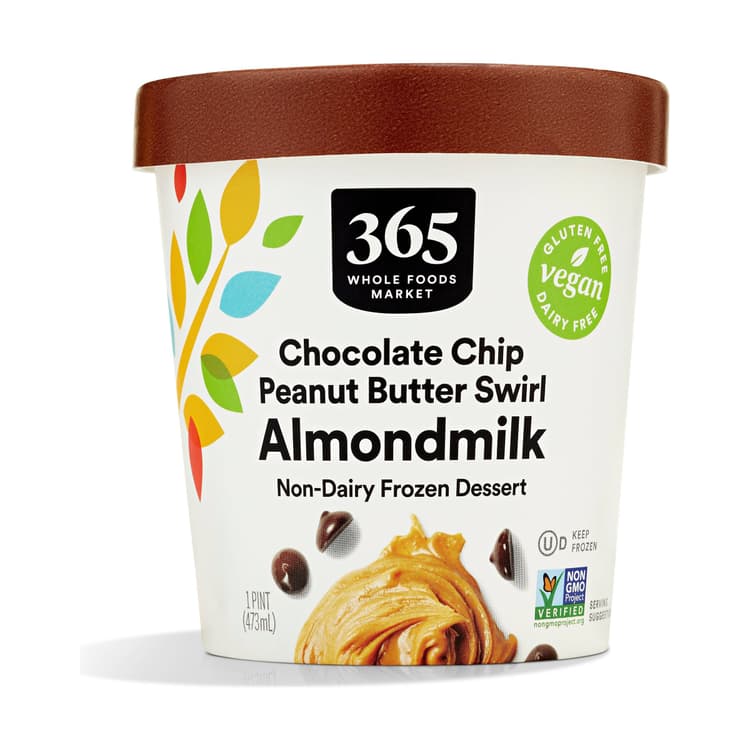 365 Whole Foods Market Chocolate Chip Peanut Butter Swirl Almondmilk Dessert