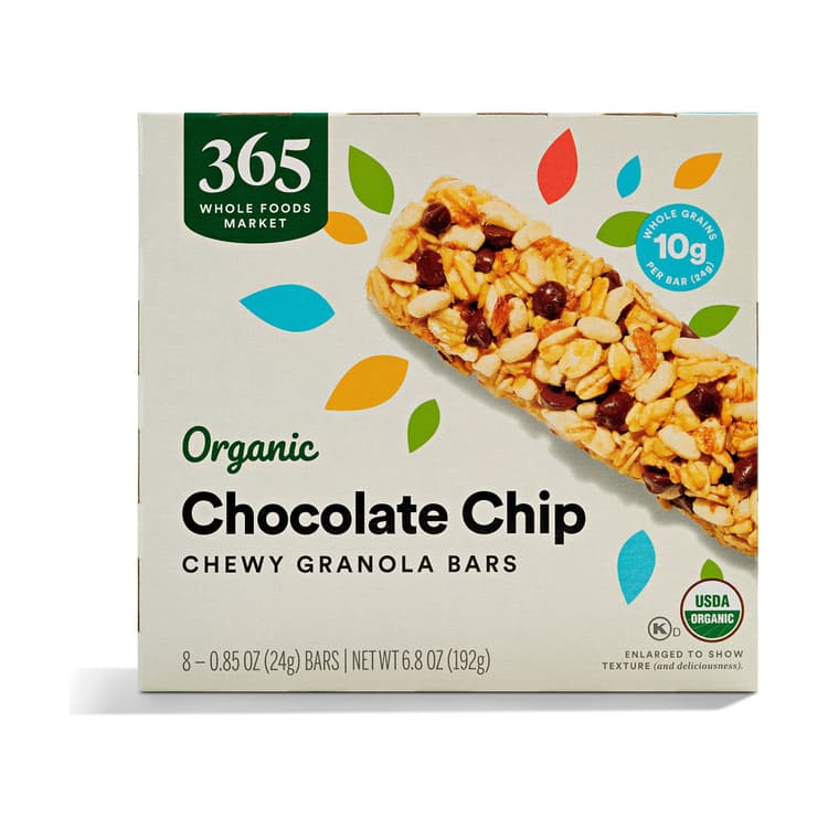 365 By Whole Foods Market Organic Chewy Granola Bars, Chocoloate Chip