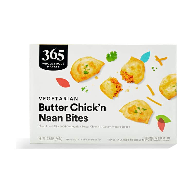 365 By Whole Foods Market Vegetarian Butter Chik'N Naan Bites