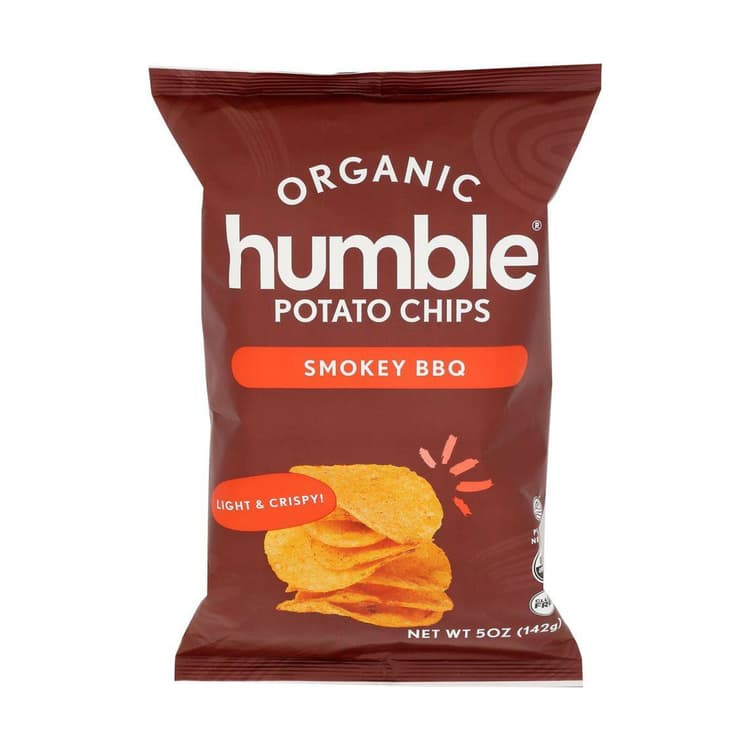 Humble Potato Chips Gluten Free Organic Light & Crispy Smokey Bbq