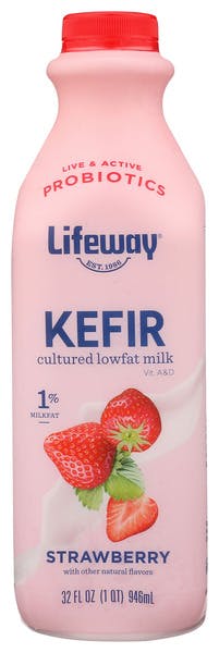 Is it Milk Free? Lifeway Kefir Cultured Milk Smoothie Lowfat Strawberry Low Fat