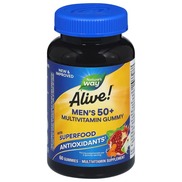 Alive! Men'S 50+ Gummy Vitamins