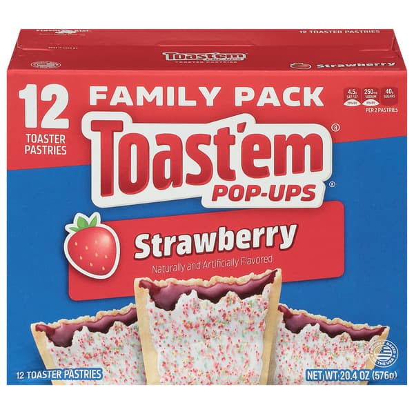 Toast'Em Pop-Ups Frosted Strawberry