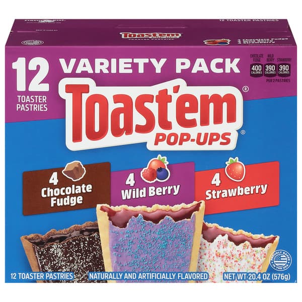 Toast'Em Pop-Ups Fudge Wild Berry Strawberry