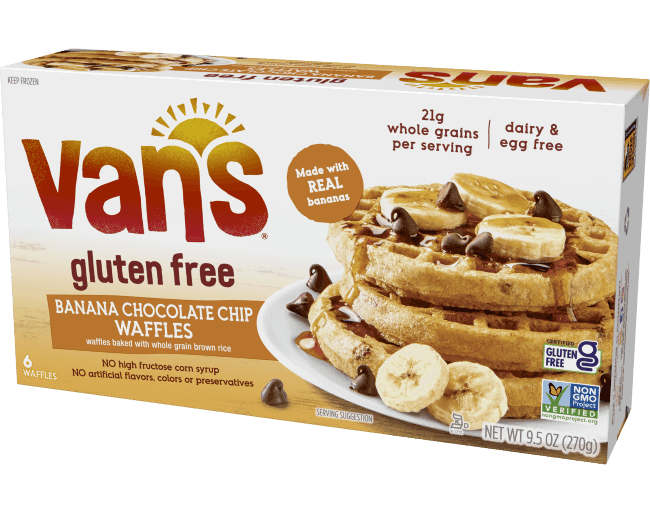 Van'S Gluten Free Banana Chocolate Chip Waffles