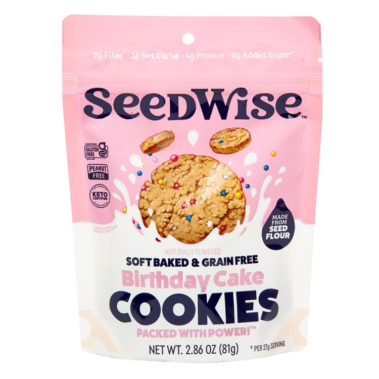 Seedwise Soft Baked & Grain Free Birthday Cake Cookies